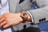 2024  New Fashion mechanical Watch Business Top Luxury Brand Watches Stainless Steel Waterproof Luminous Wristwatc