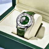 2024  New Fashion mechanical Watch Business Top Luxury Brand Watches Stainless Steel Waterproof Luminous Wristwatc